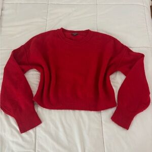 Wild Fable Vibrant Red Crew Neck Sweater